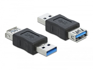 Delock USB-A apa csatlakozó - USB-A anya csatlakozó adat blokkoló (66497)