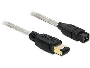 Delock FireWire kábel 2m 9t/6t (82596)