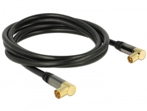 Delock IEC(koax) > IEC(koax) RG-6/U 2 m antennakábel fekete (88865)