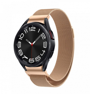 Cellect Samsung Watch 6 mágneses fém óraszíj 20mm rosegold (CEL-STRAPWATCH620-RG)