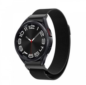 Cellect Samsung Watch 6 mágneses fém óraszíj 20mm fekete (CEL-STRAPWATCH620-BK)