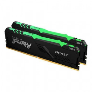 16GB 3600MHz DDR4 RAM Kingston FURY Beast RGB Black XMP CL17 (2X8GB) (KF436C17BB2AK2/16 )