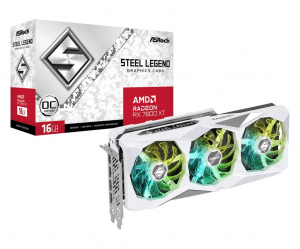 ASRock Radeon RX 7800 XT Steel Legend 16GB OC videokártya (RX7800XT SL 16GO)