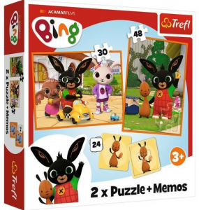 Trefl Bing és barátai puzzle és memória játék (226371)