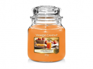 Yankee Candle arm Fresh Peach Classic Közepes gyertya (38233 )