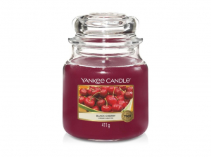 Yankee Candle Black Cherry Közepes gyertya (17770 )