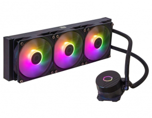 Cooler Master MASTERLIQUID 360L CORE ARGB vízhűtés 3 ventilátoros CPU hűtő fekete (MLW-D36M-A18PZ-R1)