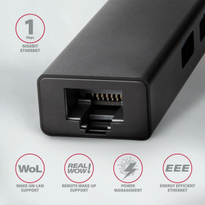 Axagon HMC-GL3A SuperSpeed USB3.2 Gen 1 C hub + Gigabit LAN