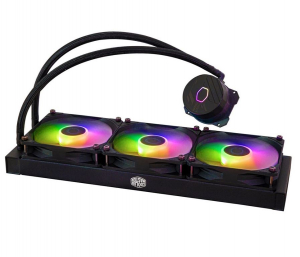 Cooler Master MASTERLIQUID 360L CORE ARGB vízhűtés 3 ventilátoros CPU hűtő fekete (MLW-D36M-A18PZ-R1)