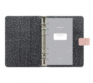 Filofax "Confetti" gyűrűs kalendárium betétlapokkal personal méret rózsakvarc (FX-028723/ NFX028723)