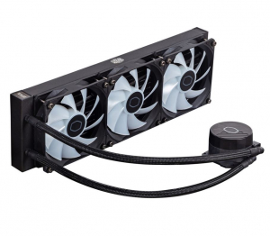 Cooler Master MASTERLIQUID 360L CORE ARGB vízhűtés 3 ventilátoros CPU hűtő fekete (MLW-D36M-A18PZ-R1)