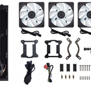 Cooler Master MASTERLIQUID 360L CORE ARGB vízhűtés 3 ventilátoros CPU hűtő fekete (MLW-D36M-A18PZ-R1)