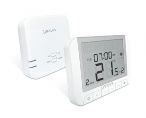 Salus RT520RF r&aacute;di&oacute;frekvenci&aacute;s szobatermoszt&aacute;t PIN-k&oacute;ddal z&aacute;rhat&oacute;