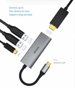 Akasa 1xUSB-C + 1xHDMI + 2xUSB-A Hub (AK-CBCA19-18BK)&Ouml;