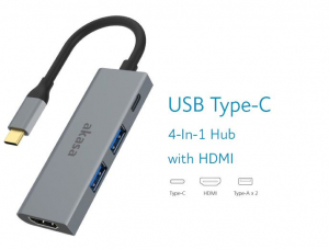 Akasa 1xUSB-C + 1xHDMI + 2xUSB-A Hub (AK-CBCA19-18BK)&Ouml;