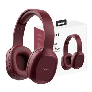 Havit H2590BT PRO bluetooth fejhallgató bordó