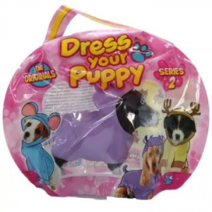 DIRAMIX Dress Your Puppy: Állati kiskutyák 2. széria - Törpe snautzer víziló ruhában (209343/0238-VIZI)