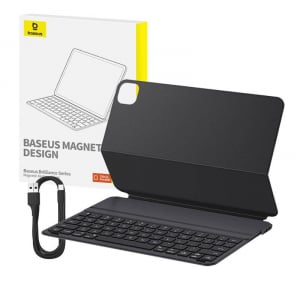 Baseus Brilliance pad Pro12.9" mágneses billentyűzettok fekete (P40112602111-04)