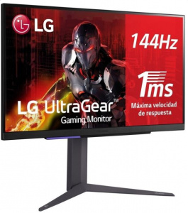 27" LG  27GR93U-B UHD Gaming monitor fekete