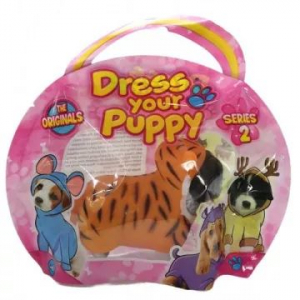 DIRAMIX Dress Your Puppy: Állati kiskutyák 2. széria - Berni pásztor tigris ruhában (209340/0238-TIGRI)