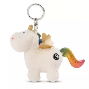 Nici: Rainbow Yang unikornis plüss kulcstartó - 10 cm (224589/47371)