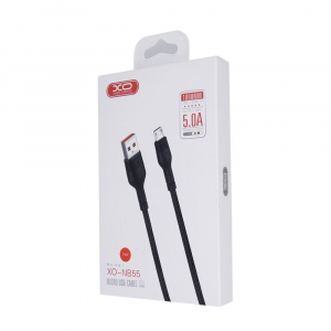 XO NB55 USB-A - Micro USB kábel 5A, 1m fekete