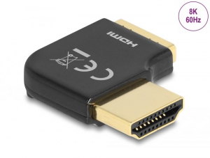 Delock HDMI adapter apa - anya 90 fok jobbra hajlítva 8K 60 Hz fém (60015)