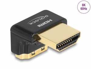 Delock HDMI adapter apa - anya 90 fok lefelé néző csatlakozódugóval 8K60Hz fém (60016)