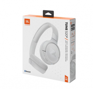 JBL Tune 520BT Bluetooth fejhallgató fehér (JBLT520BTWHTEU)