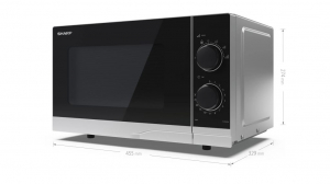 SHARP YC-PS201AE-S 20L mikrohullámú sütő ezüst