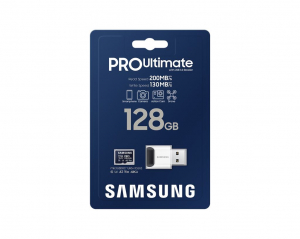 128GB Samsung microSDXC PRO Ultimate CL10 U3 A2 V30 memóriakártya + kártyaolvasó (MB-MY128SB/WW)