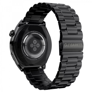 Garett V12 okosóra fekete fém szíjjal (V12_BLK_STL)