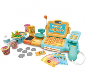 Manyuk Toys Mulifunkciós pénztárgép szett hanghatásokkal 24 db-os (888F)