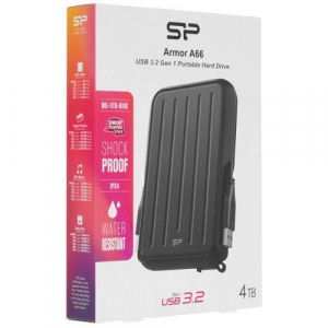 4TB 2,5" Silicon Power Armor A66 k&uuml;lső winchester fekete (SP040TBPHD66LS3K)