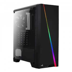 AeroCool Cylon RGB Akril táp nélküli ablakos ház fekete (ACCM-PV10012.11)