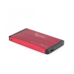 Gembird 2.5'' külső SATA merevlemez ház USB 3.0 piros (EE2-U3S-2-R)