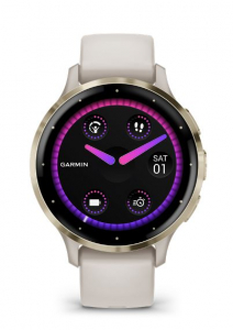 Garmin Venu 3S okosóra elefántcsont krémarany, szilikon szíjjal (010-02785-04)