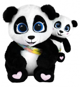 TM Toys Interaktív plüss panda mama & baobao (DKO0372)