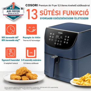 Cosori Premium forrólevegős sütő kék (CP158-AF-RXL)