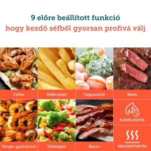 Cosori Pro forrólevegős sütő fekete (CAF-L501-KEU)