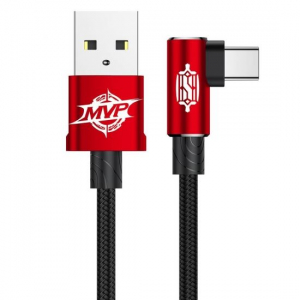 Baseus USB-A - USB-C derékszögű kábel 1m piros (CATMVP-A09)