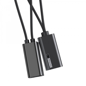 Baseus Pendant kártyaolvasó + USB-C töltő kábel fekete (ACDKQ-HG01)