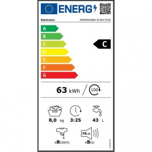 Electrolux EW6FN428W elöltöltős mosógép