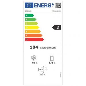 Gorenje NRK418DCS4 alulfagyasztós hűtőszekrény ezüst