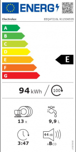 Electrolux EEQ47210L beépíthető mosogatógép