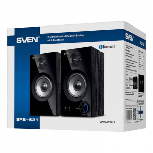 SVEN SPS-621 2.0 csatornás Bluetooth hangszóró fekete (SV-018764)