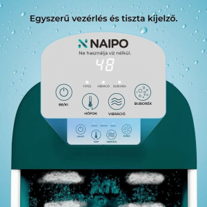 Naipo NPFT-SPA01 lábfürdő masszázs zöld