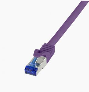 Logilink Patch k&aacute;bel Ultraflex Cat.6A S/FTP 7,5m lila (C6A089S)