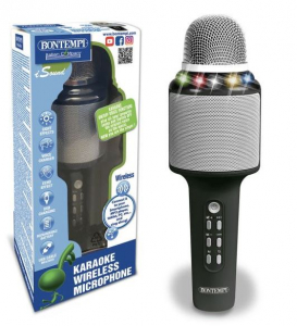 Bontempi Vezet&eacute;k n&eacute;lk&uuml;li karaoke mikrofon fekete (485010)