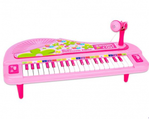 Bontempi iGirl Elektromos zongora mikrofonnal 37 billentyűvel r&oacute;zsasz&iacute;n (102071)